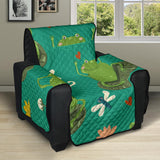 Cute frog dragonfly design pattern Recliner Cover Protector