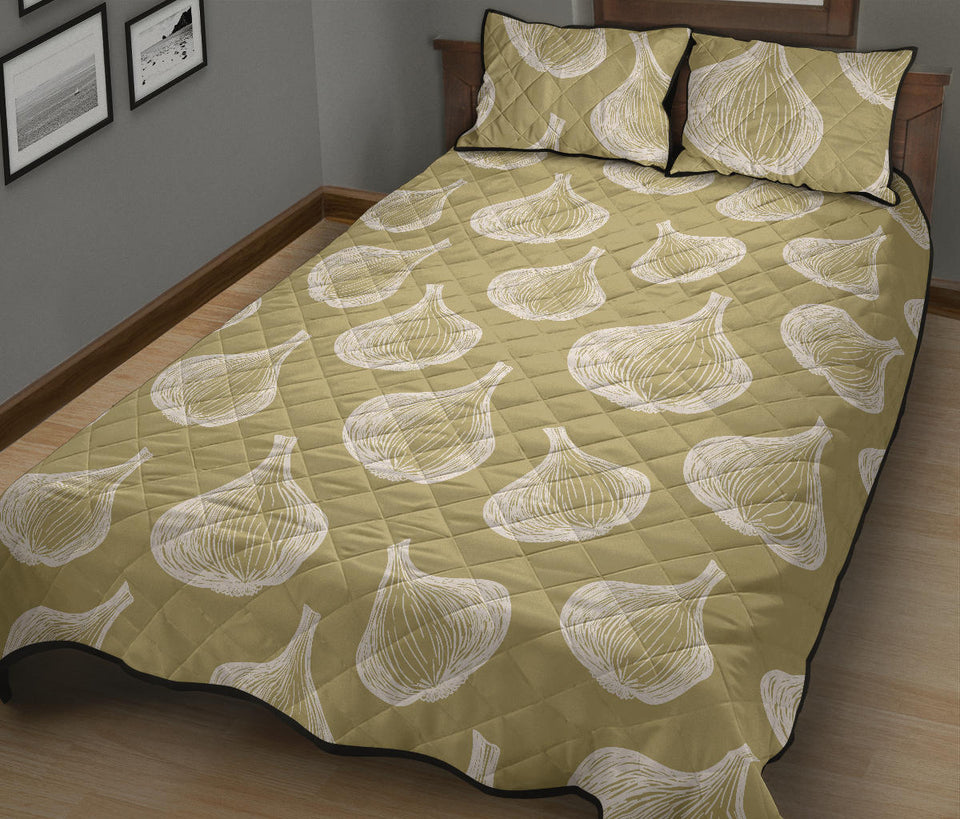 Garlic design pattern Quilt Bed Set