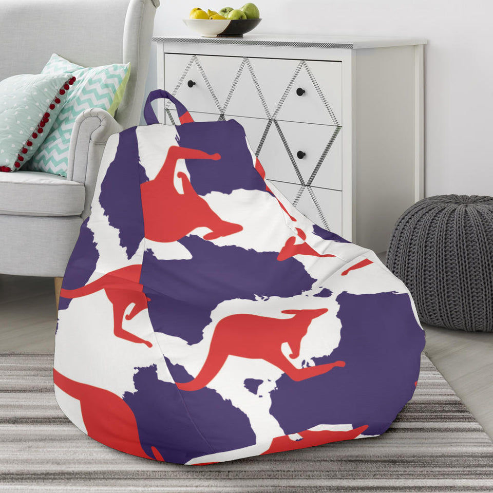 Kangaroo Australian Pattern Bean Bag Cover