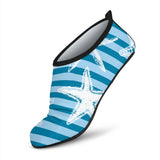 Starfish Blue Blackground Aqua Shoes