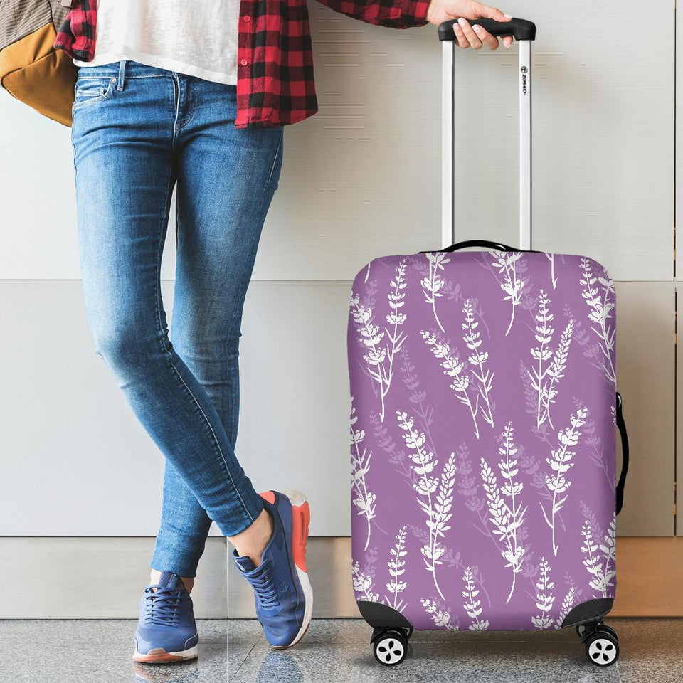 Lavender Flowers Purple Pattern Cabin Suitcases Luggages