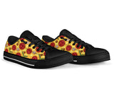 Pizza Texture Pattern High Top Canvas Shoes Pillow