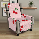 cherry pattern pink background Chair Cover Protector