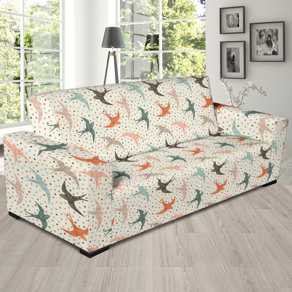 Swallow Pattern Print Design 02  Sofa Slipcover