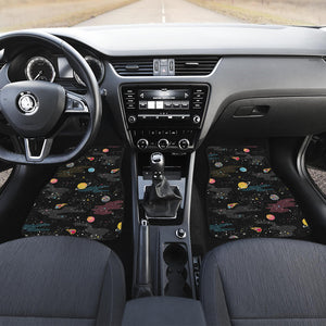 Space Pattern Front Car Mats