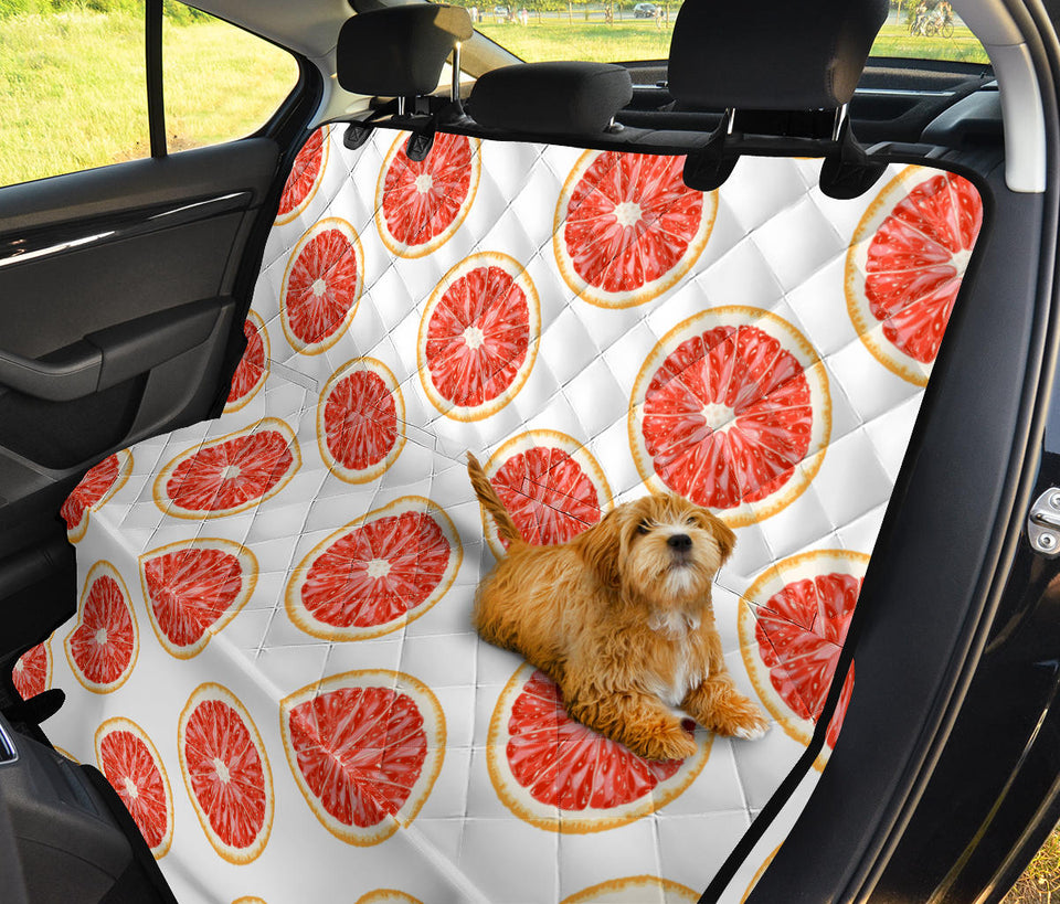 Grapefruit Pattern Dog Car Seat Covers