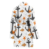 Clown Fish Pattern Print Design 02 Women's Bathrobe