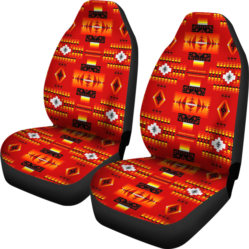 Seven Tribes Red Car Seat Covers