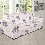 Cute Raccoons Leaves Pattern Sofa Slipcover
