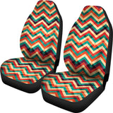 Zigzag  Chevron Colorful Pattern  Universal Fit Car Seat Covers
