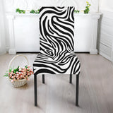 Zebra Skin Pattern Dining Chair Slipcover