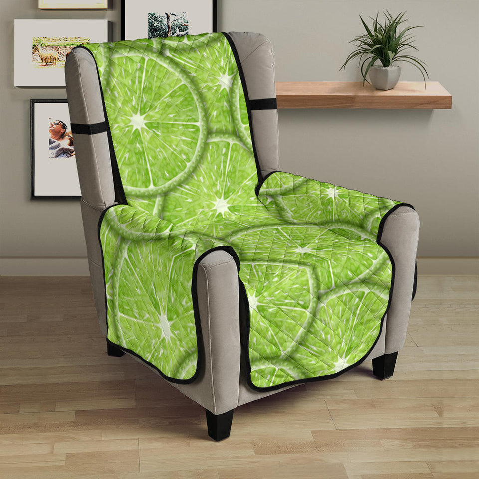 Slices of Lime pattern Chair Cover Protector