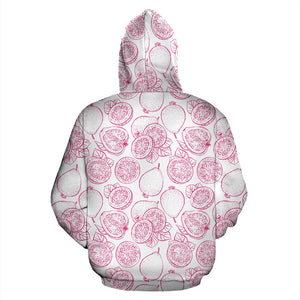 Sketch Guava Pattern Zip Up Hoodie