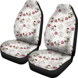 English Bulldog Pattern Print Design 01 Universal Fit Car Seat Covers