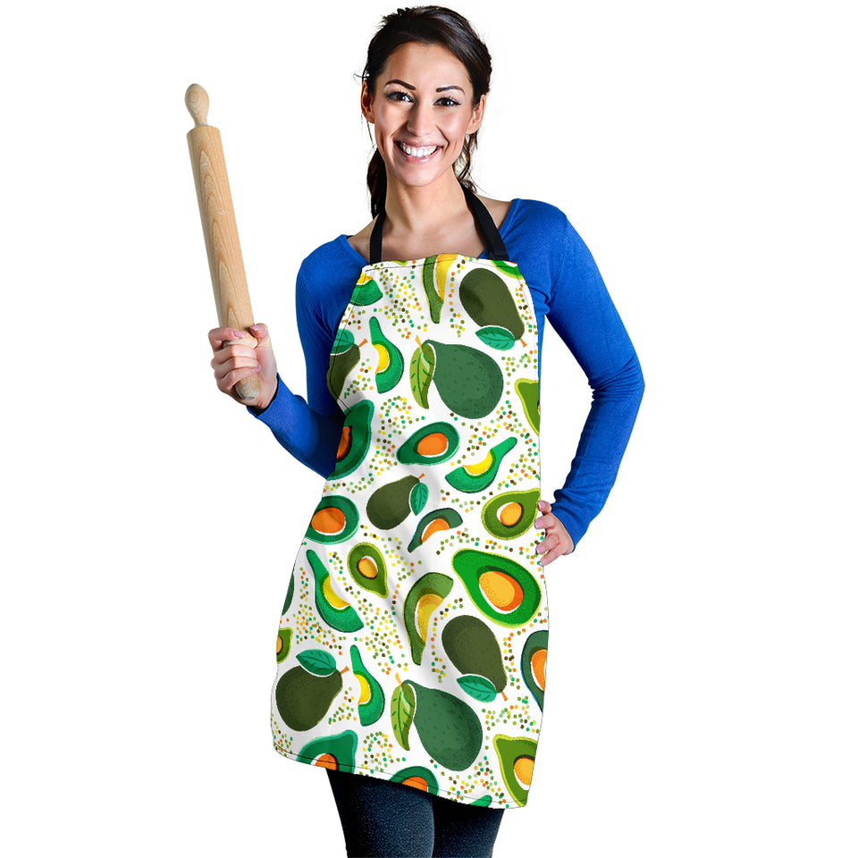 Avocado Design Pattern Adjustable Apron