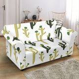 Cute Cactus Pattern Loveseat Couch Slipcover