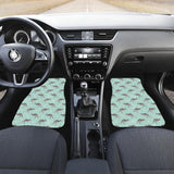 Kangaroo Pattern Background Front And Back Car Mats