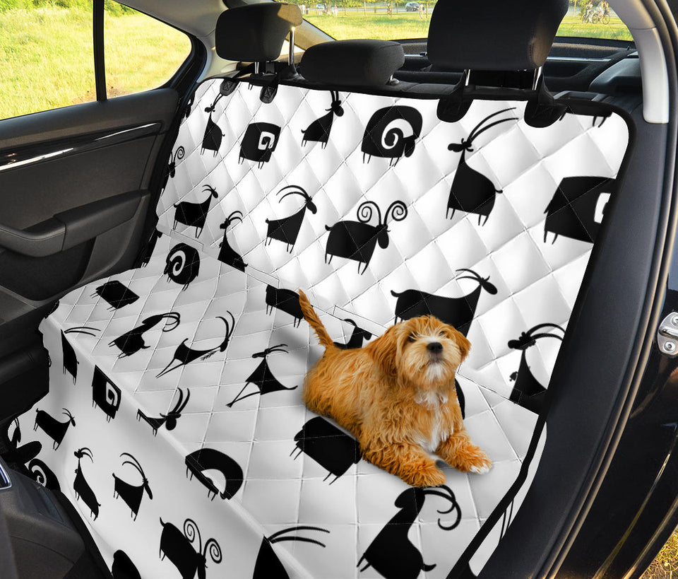 Goat Ram Pattern Dog Car Seat Covers
