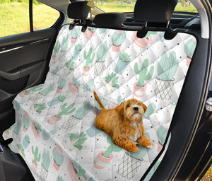 Pastel Colorcactus Pattern Copy Dog Car Seat Covers