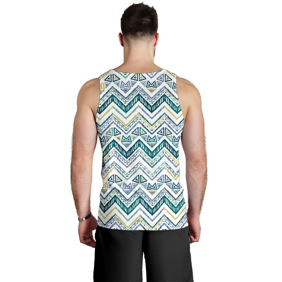 zigzag  chevron paint design pattern Men Tank Top