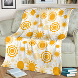 Sun Design Pattern Premium Blanket