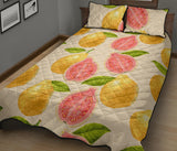 Beautiful guava pattern Quilt Bed Set