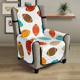 Colorful american football ball pattern Chair Cover Protector
