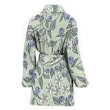 Hand Drawn Blueberry Pattern Women'S Bathrobe