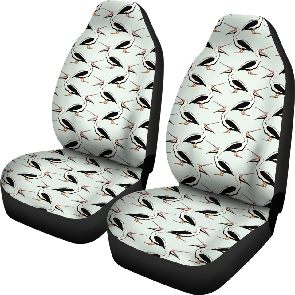 Pelican Pattern Print Design 02 Universal Fit Car Seat Covers