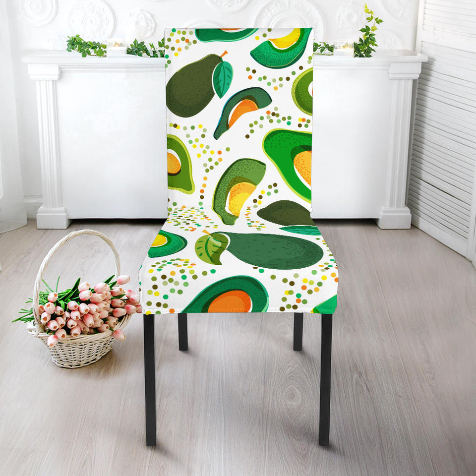 Avocado Design Pattern Dining Chair Slipcover