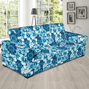 Hibiscus Pattern Print Design 03 Sofa Slipcover