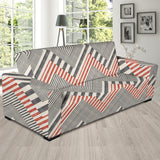 Zigzag Chevron Striped Pattern Sofa Slipcover