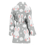 Rabbit Cloud Pattern Women'S Bathrobe