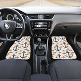 Clown Fish Pattern Print Design 02 Front and Back Car Mats