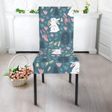 Cute Rabbit Pattern Dining Chair Slipcover