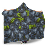 Blueberry Pattern Hooded Blanket