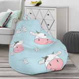 Cute Cow Flower Pattern Bean Bag Cover