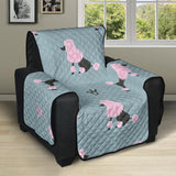 poodle dog pattern Recliner Cover Protector