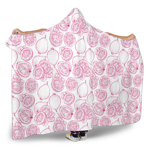 Sketch Guava Pattern Hooded Blanket