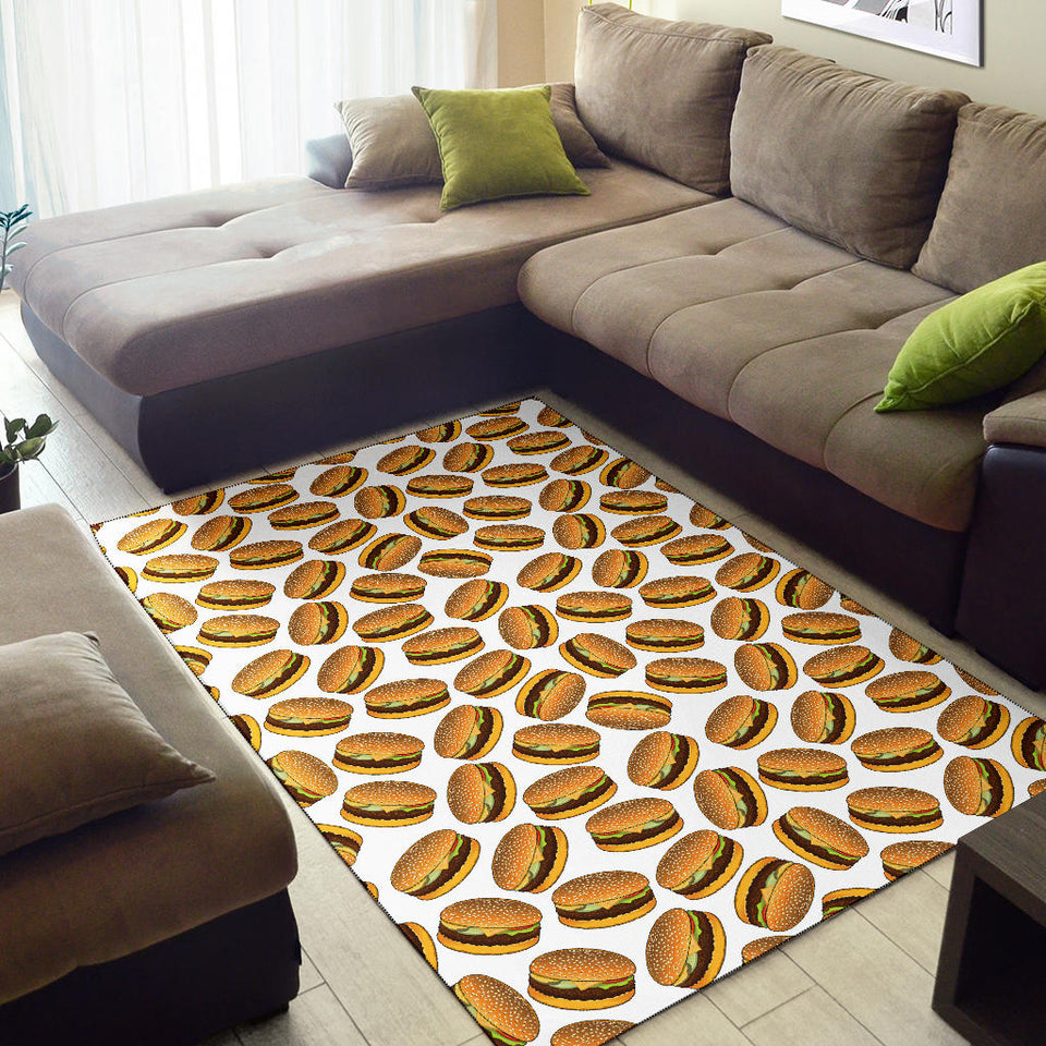 Hamburger Pattern Print Design 03 Area Rug