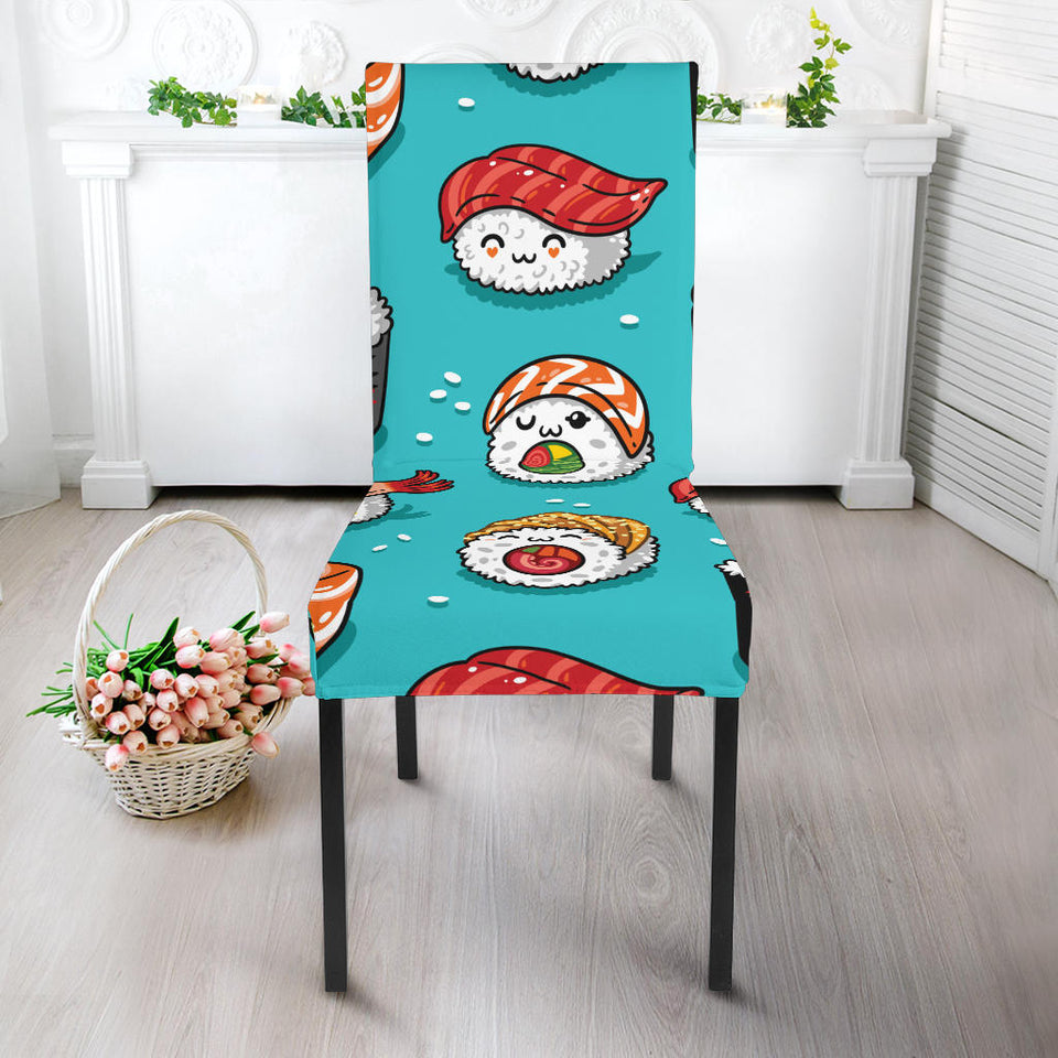 Cute Sushi Pattern Dining Chair Slipcover