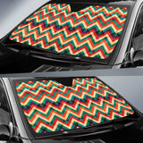 Zigzag  Chevron Colorful Pattern Car Sun Shade