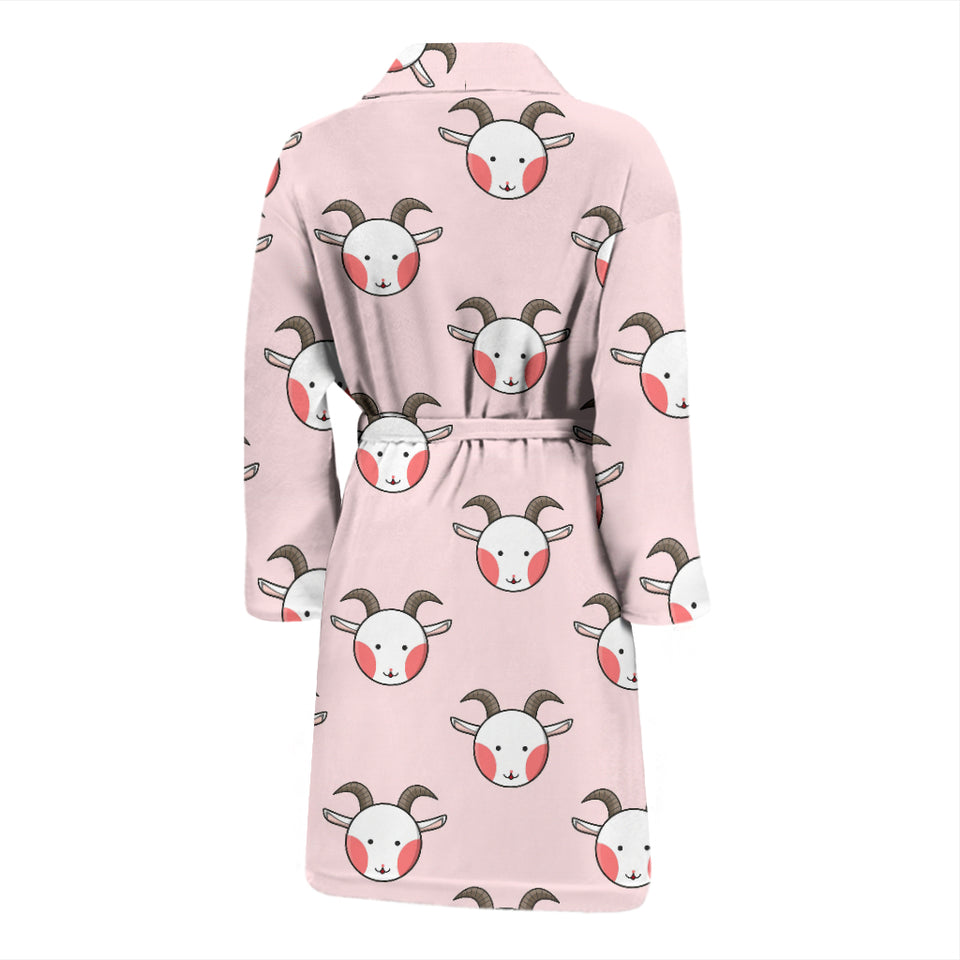 Cute Goat Pattern Men'S Bathrobe