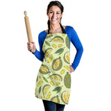 Durian Leaves Pattern Background Adjustable Apron