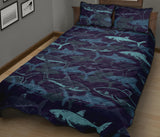 Shark pattern Quilt Bed Set