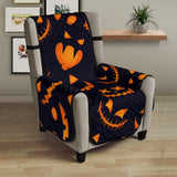 Halloween pattern Pumpkin background Chair Cover Protector