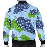 Watercolor Grape Pattern Men'S Bomber Jacket