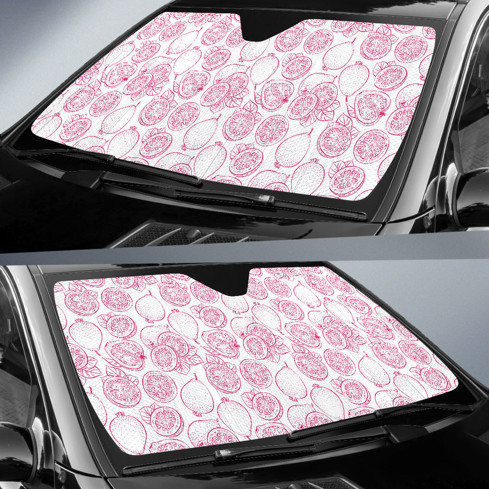 Sketch Guava Pattern Car Sun Shade