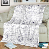 Math Pattern Print Design 03 Premium Blanket