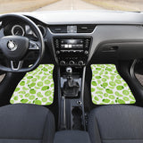 Lime Design Pattern Front And Back Car Mats